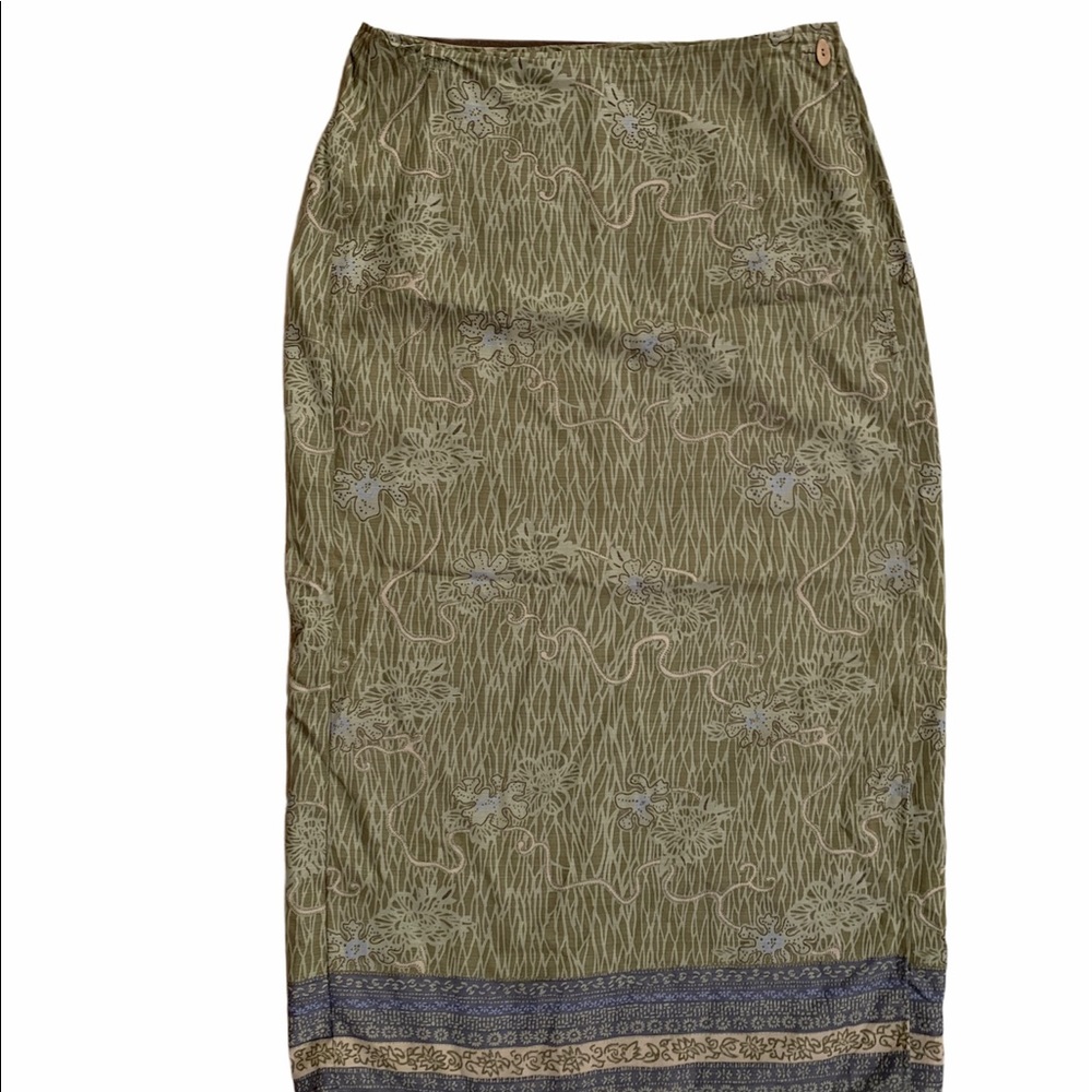 Columbia Wrap Tropical Green Skirt